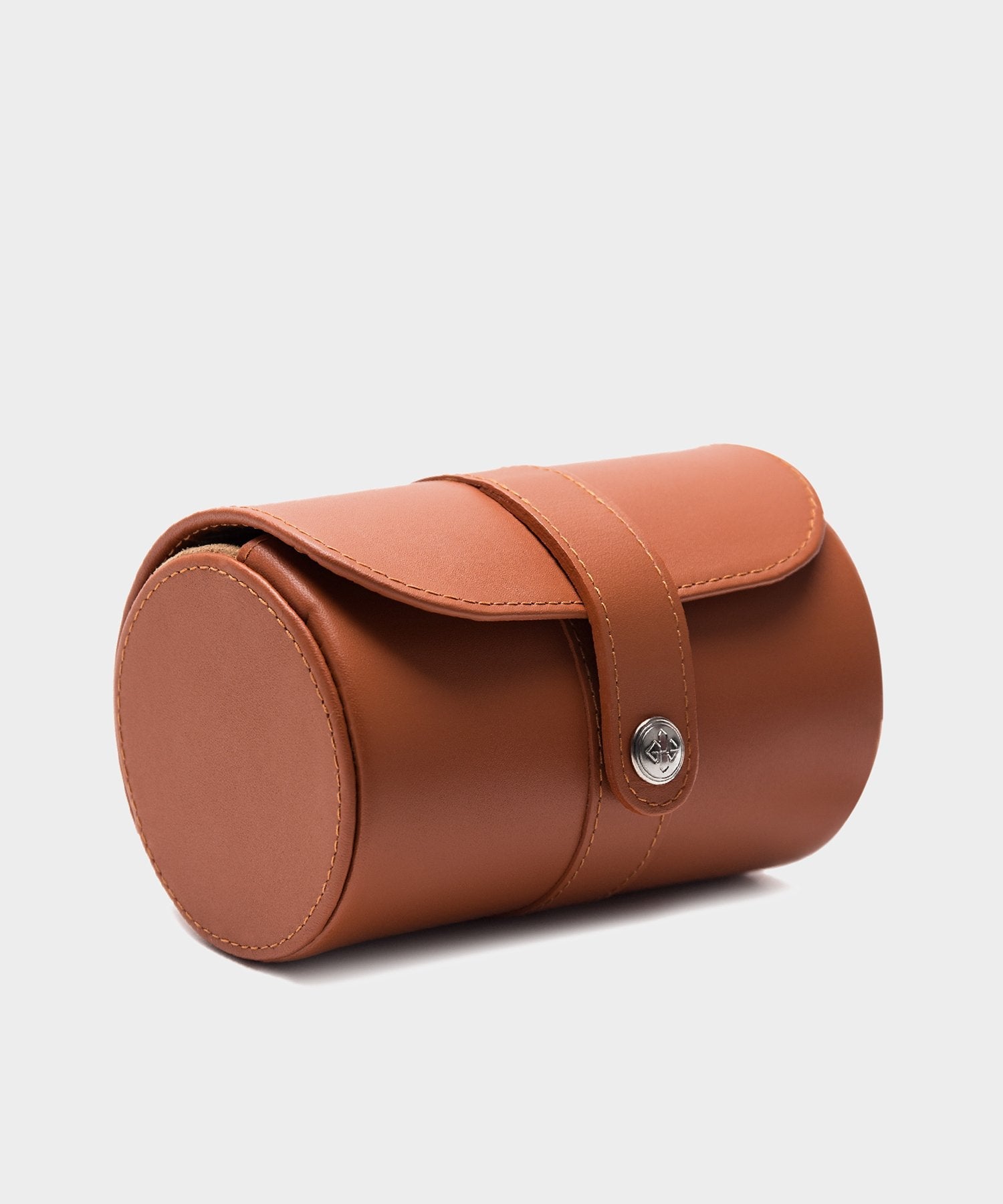 Ettinger Capra Double Watch Roll in Tan - Image 3