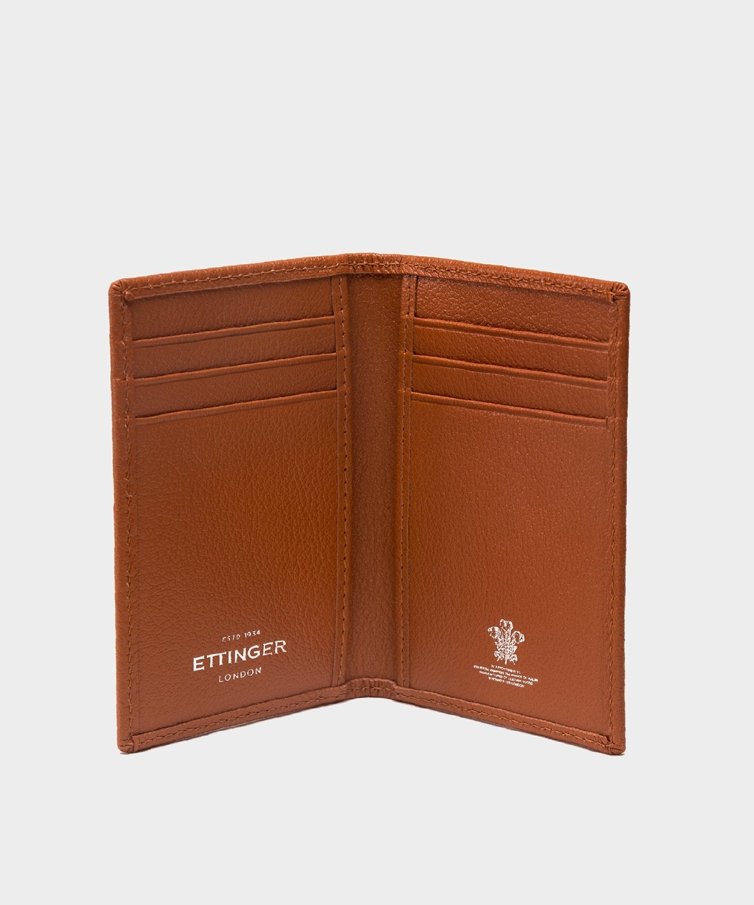 Ettinger Capra Slim Credit Card Case In Tan - Image 2