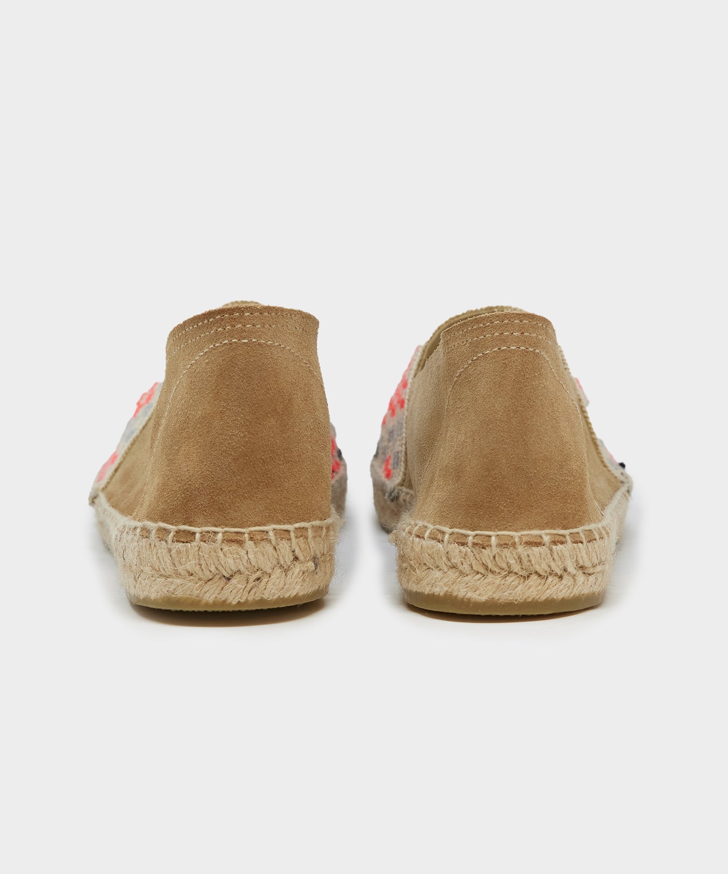 Guan??bana Espadrilles in Orange Check - Image 4