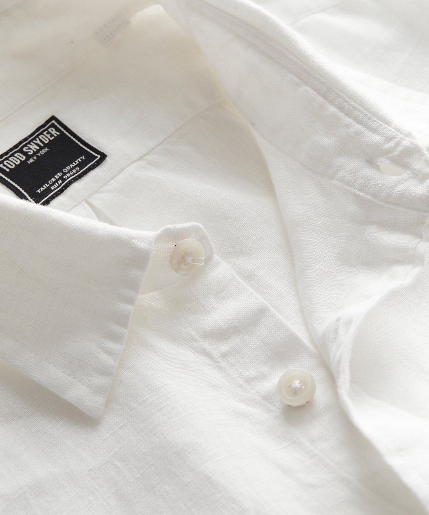 Irish Sea Soft Linen Point Collar Long Sleeve Shirt - Image 2
