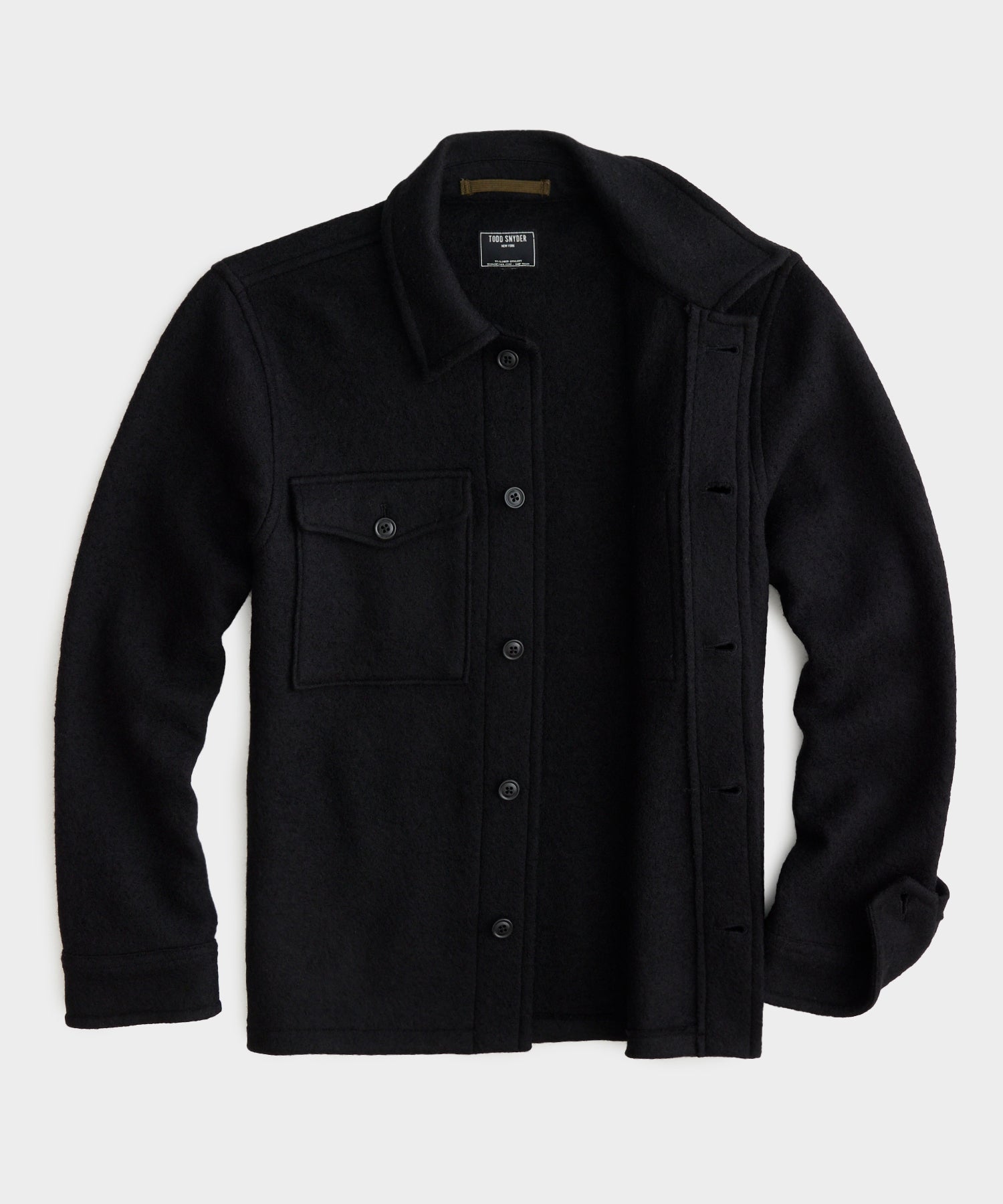 Italian CPO Shirt Jacket in Black - Image 4