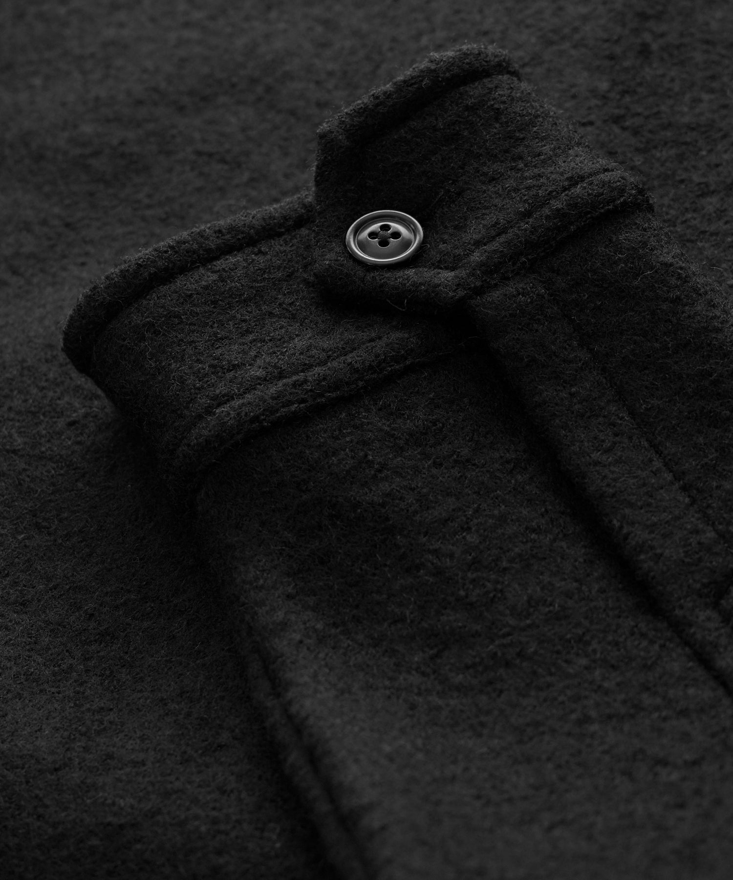 Italian CPO Shirt Jacket in Black - Image 5