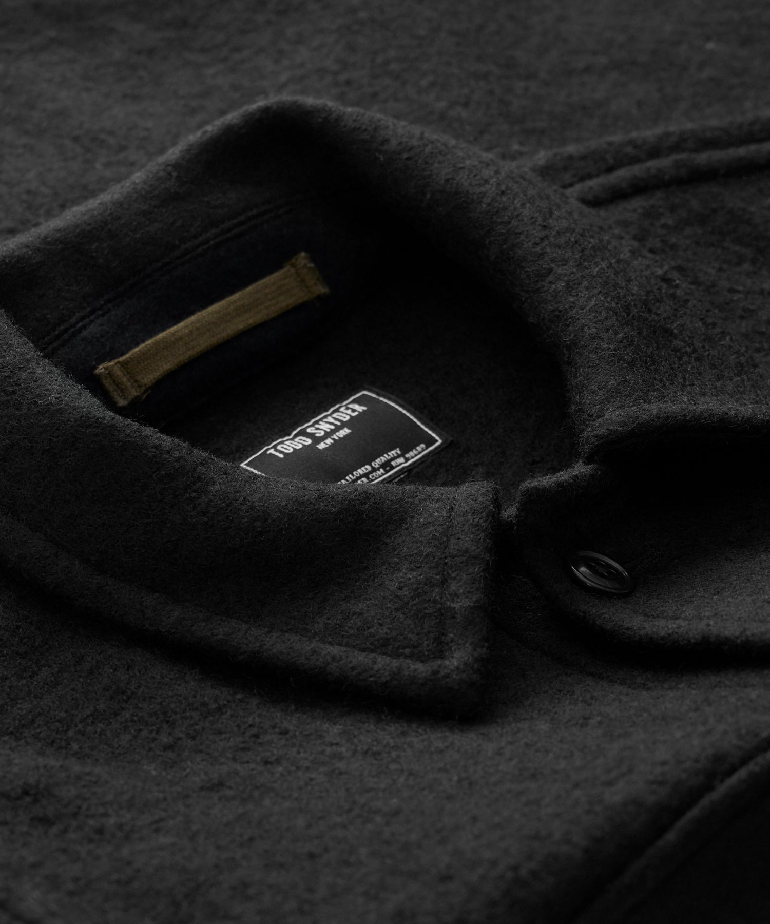 Italian CPO Shirt Jacket in Black - Image 3