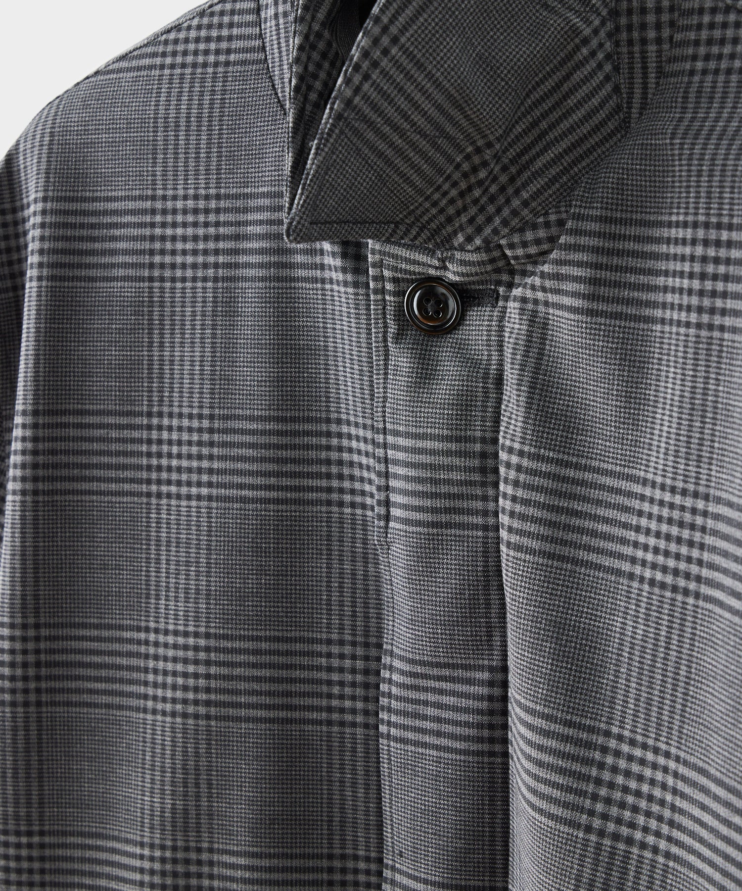 Italian Down Balmacaan in Grey Glenplaid - Image 5