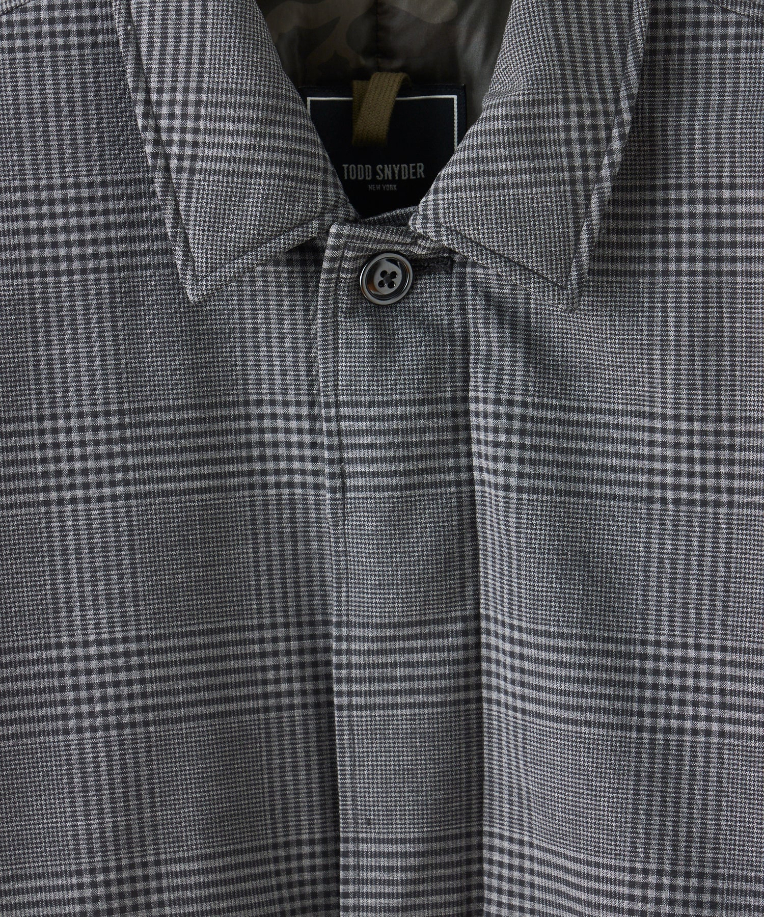 Italian Down Balmacaan in Grey Glenplaid - Image 7
