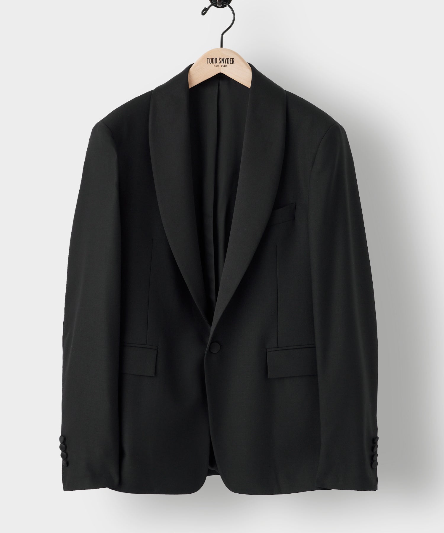 Slim Italian Wool Shawl Tuxedo - Image 5