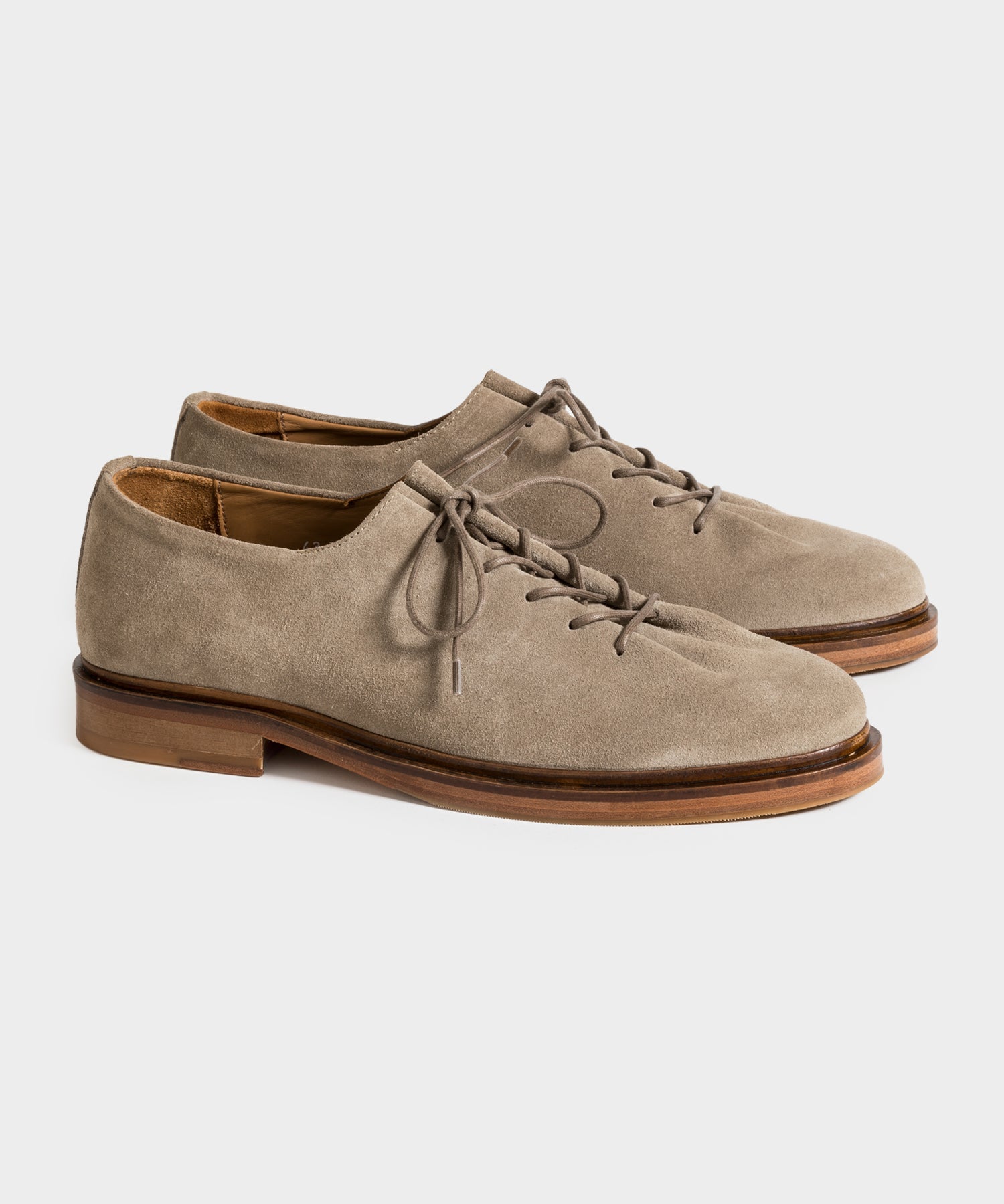 Jacques Solovi??re Edouard Lace-Up Dress Shoe in Beige Suede