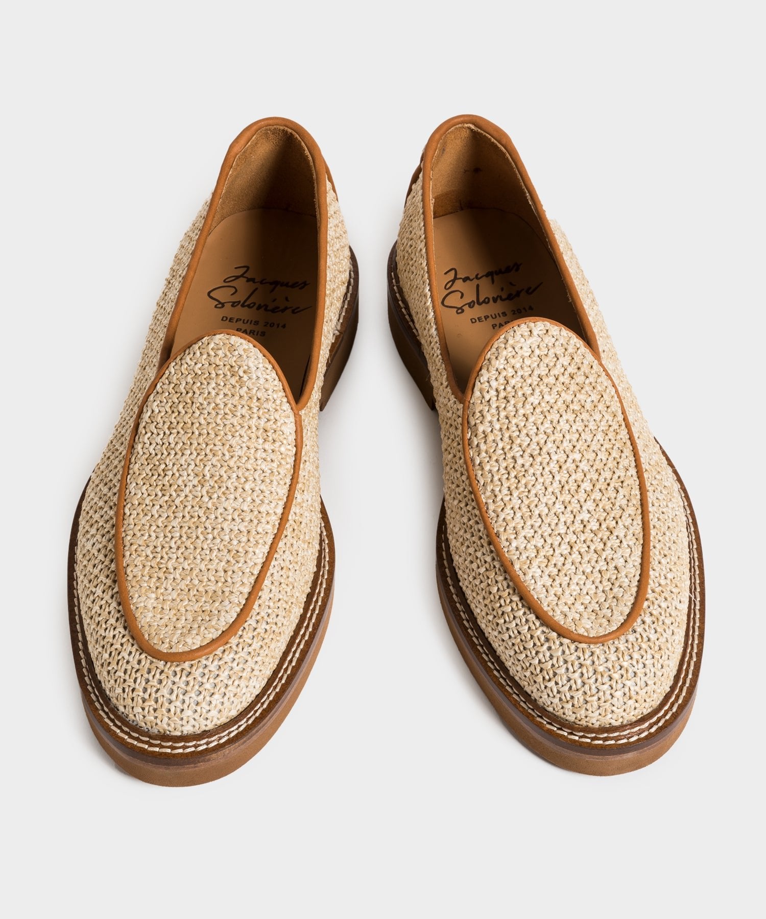 Jacques Solovi??re Lex Loafer in Raffia - Image 2