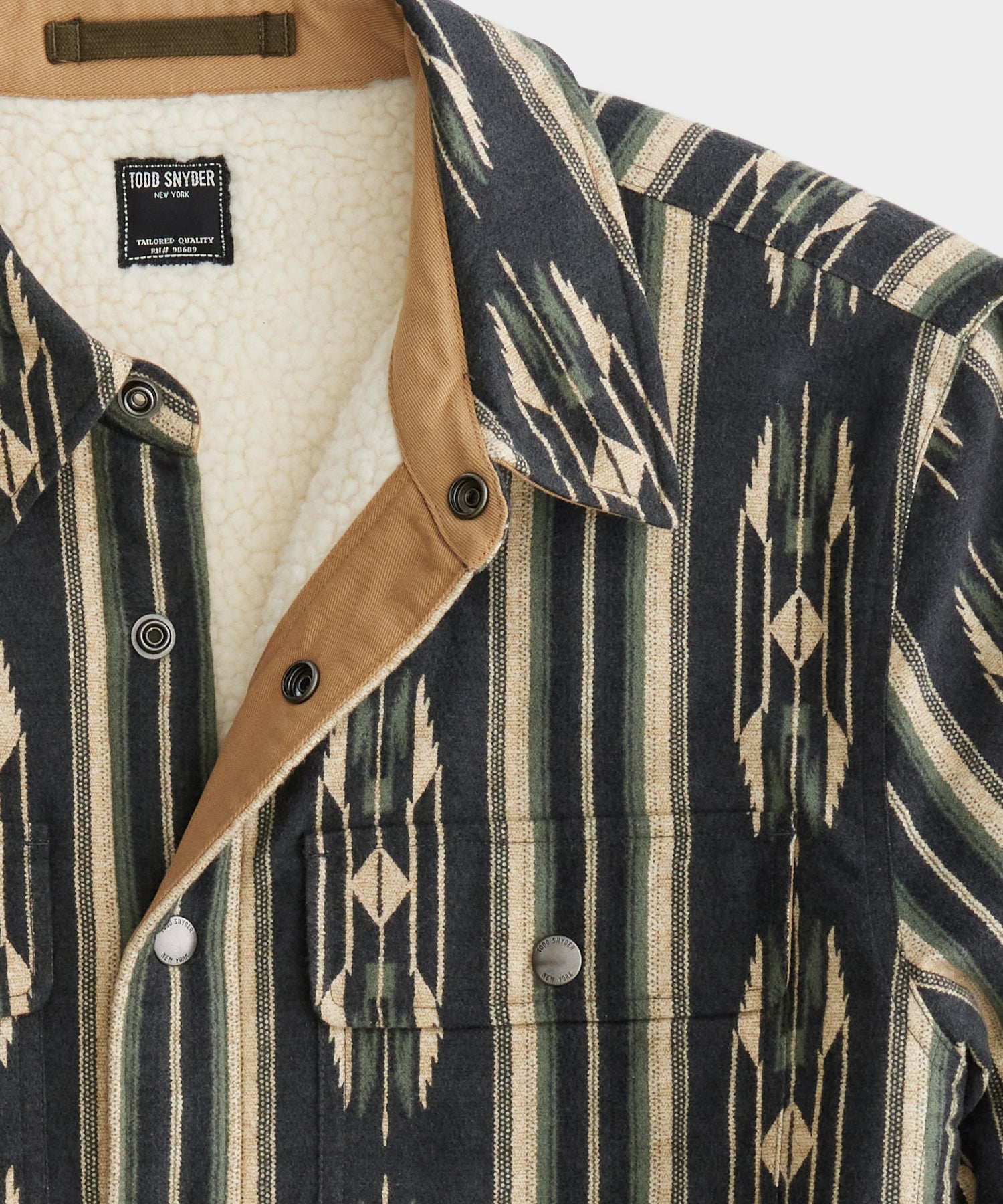 Japanese Jacquard Basecamp Shirt in Green - Image 3
