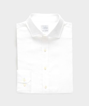 Italian Linen Spread Collar Dress Shirt