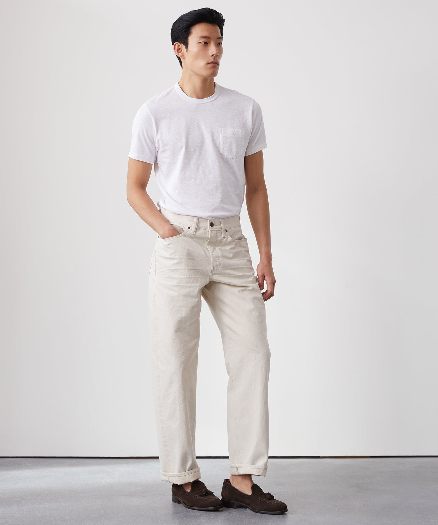 Made in L.A. Homespun Slub Pocket Tee - Image 2