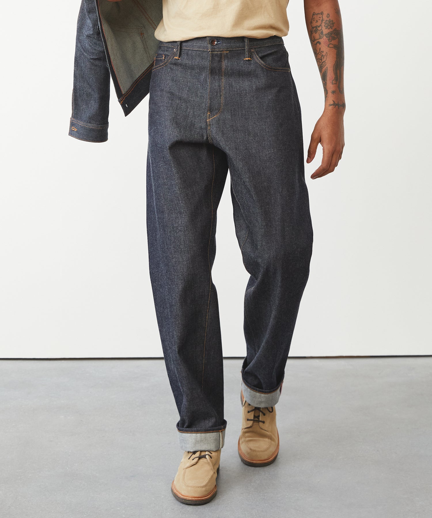 Made in USA Relaxed Selvedge Jean in Indigo - Image 2
