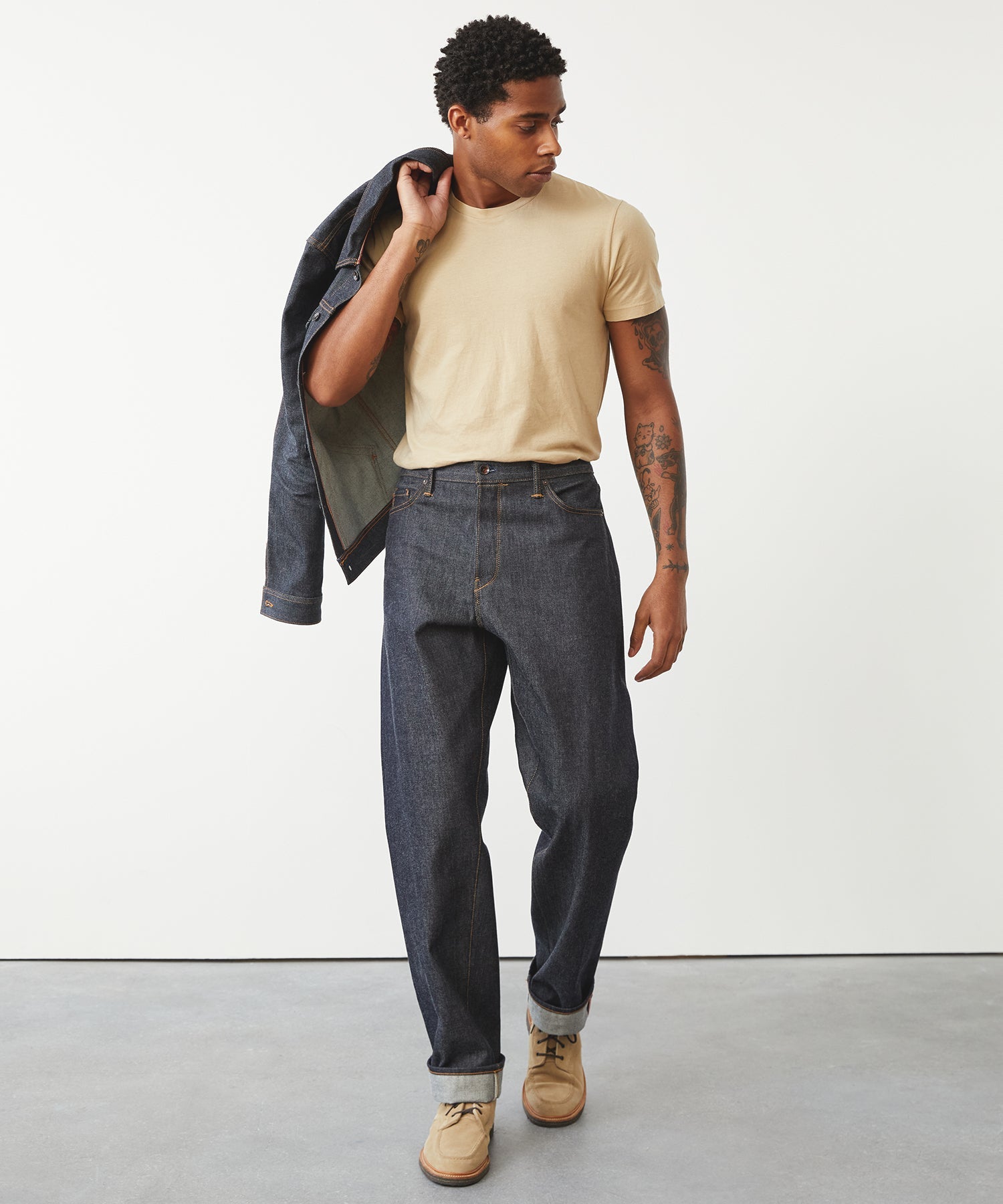 Made in USA Relaxed Selvedge Jean in Indigo - Image 3