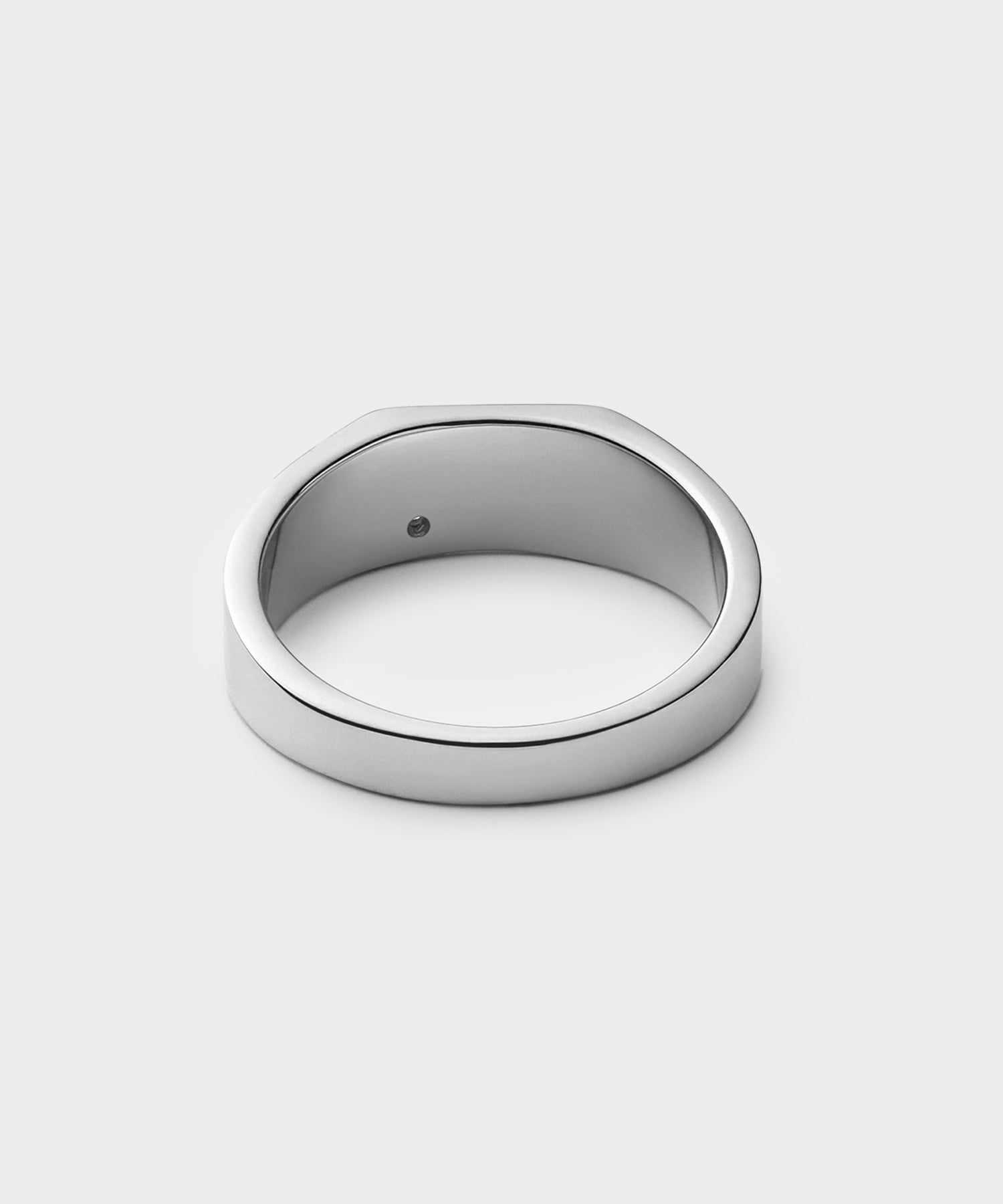Miansai Sterling Silver Geo Signet Diamond Ring Diamond - Image 2