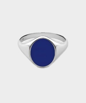 Miansai Sterling Silver Heritage Ring with Enamel