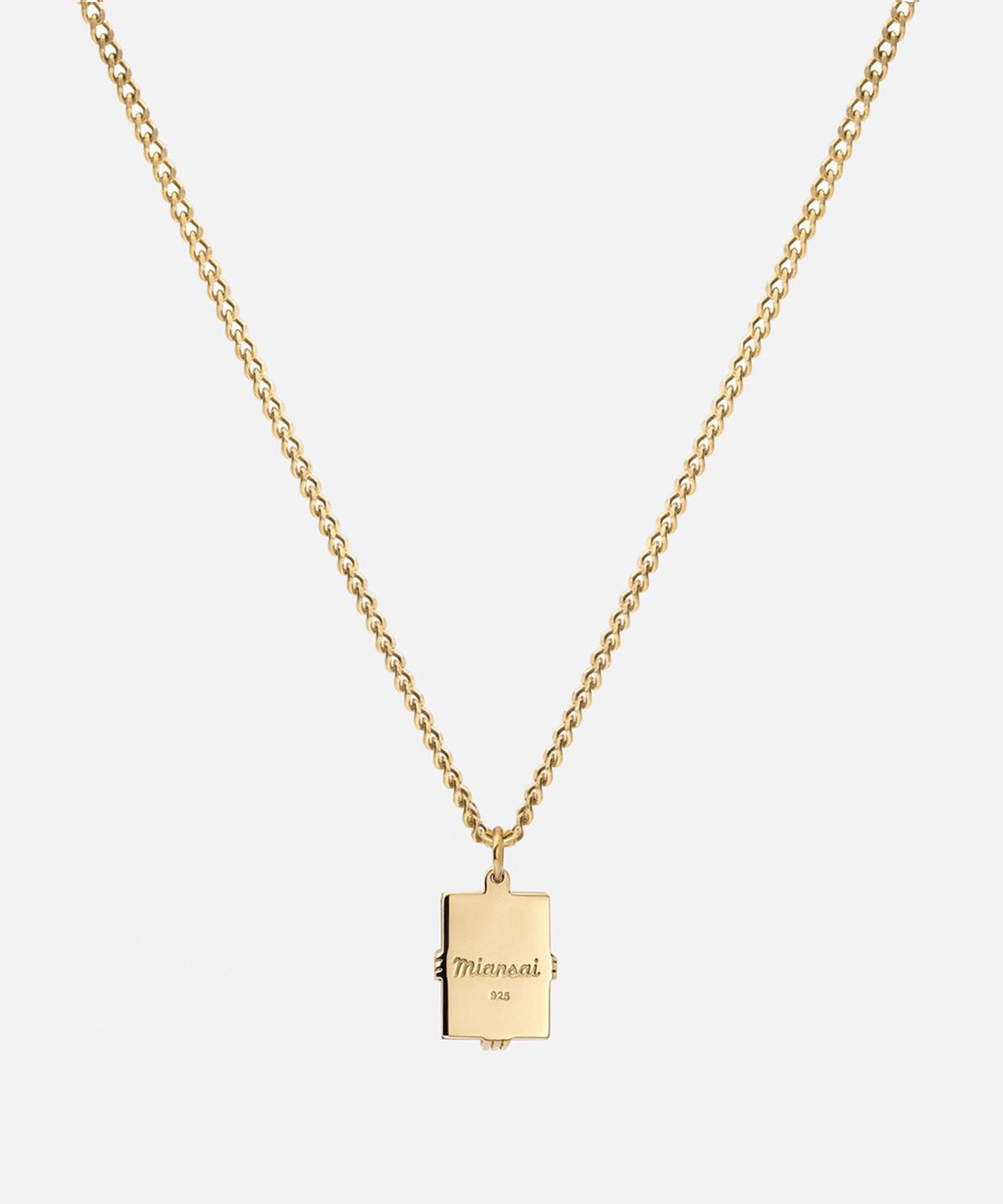 Miansai Lennox Necklace in Gold Vermiel and Onyx - Image 2