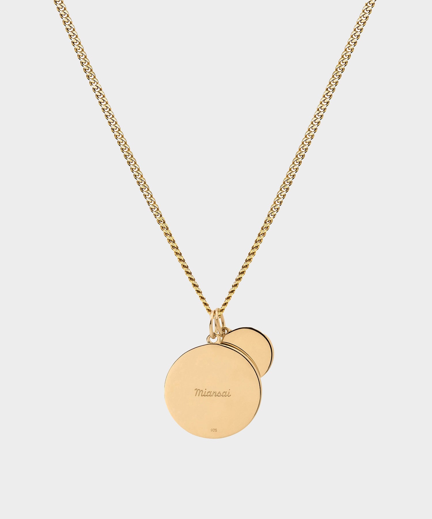 Miansai Saint Christopher Surf Necklace in Green/Gold - Image 2
