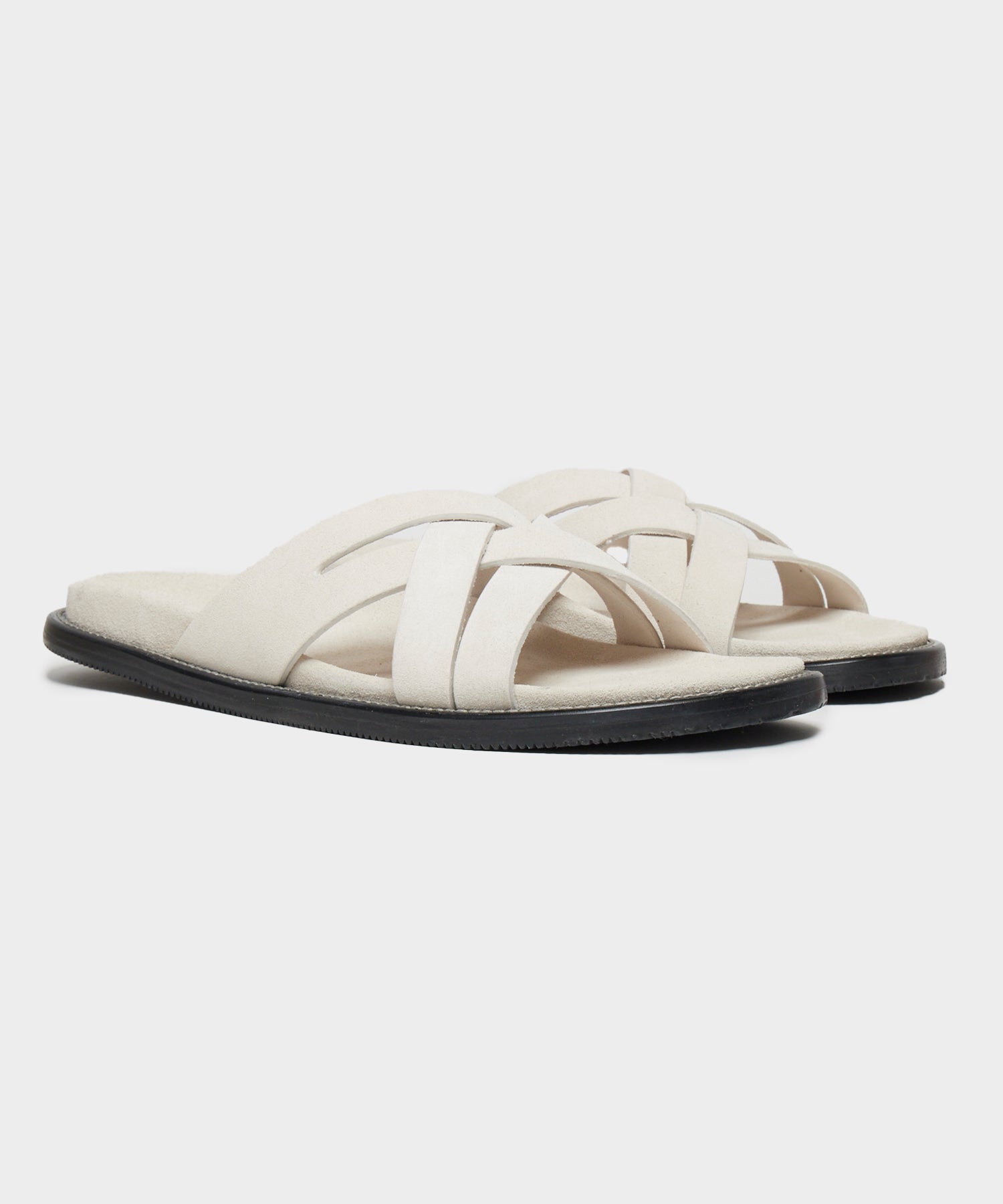 Nomad Suede Multi-Cross Sandal in Ivory - Image 2