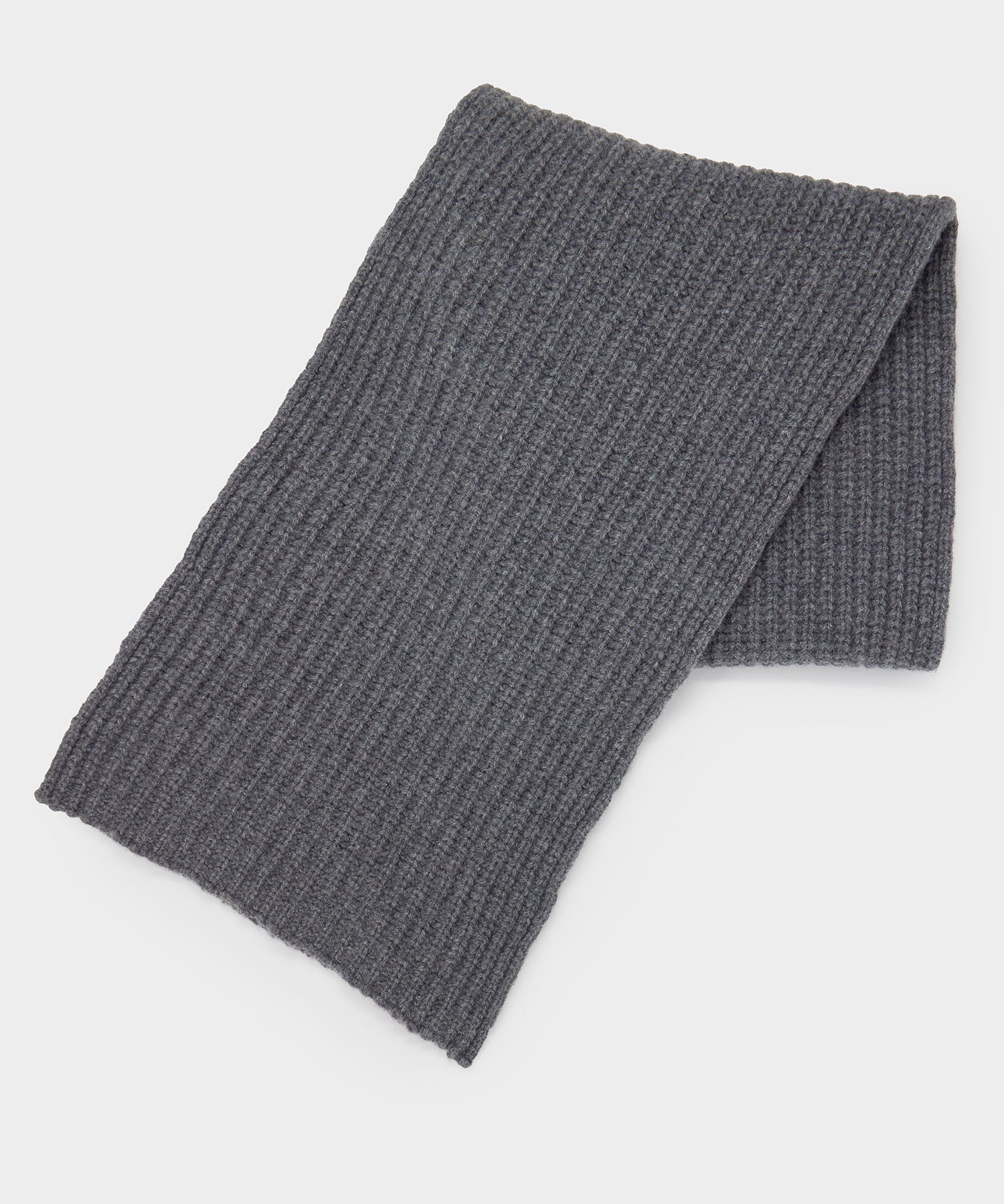 Recycled Cashmere Half Cardigan Stitch Scarf