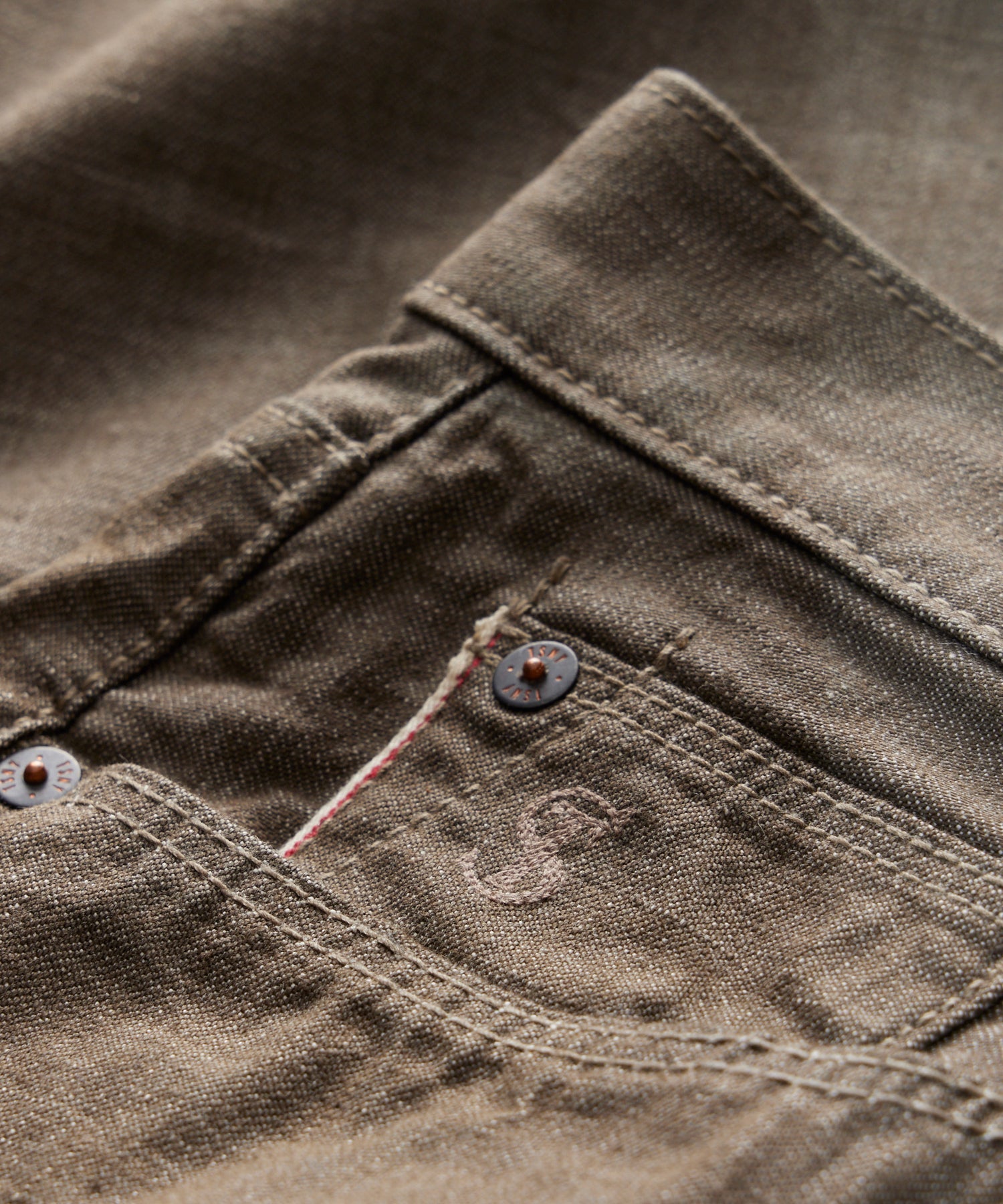 Relaxed Lightweight Japanese Selvedge Jean in Whiskey - Image 6