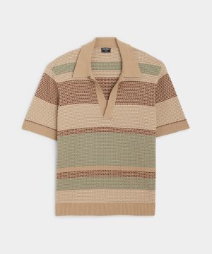 Relaxed Silk-Cotton Montauk Sweater Polo