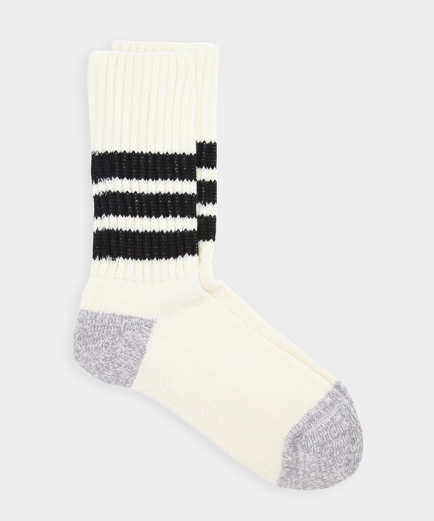 RoToTo Coarse Old School Ribbed Crew Socks