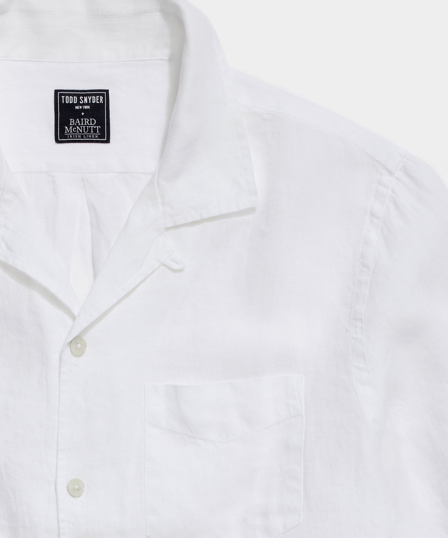 Sea Soft Irish Linen Camp Collar Shirt - Image 2