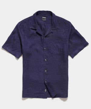 Sea Soft Irish Linen Camp Collar Shirt