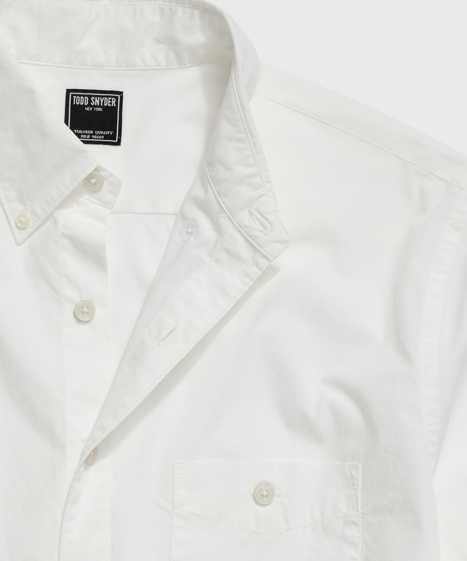 Slim Fit Favorite Poplin Shirt in White - Image 5