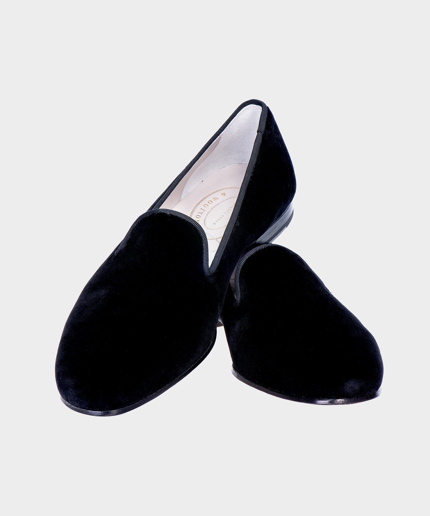 Stubbs & Wootton Black Velvet Slippers - Image 2
