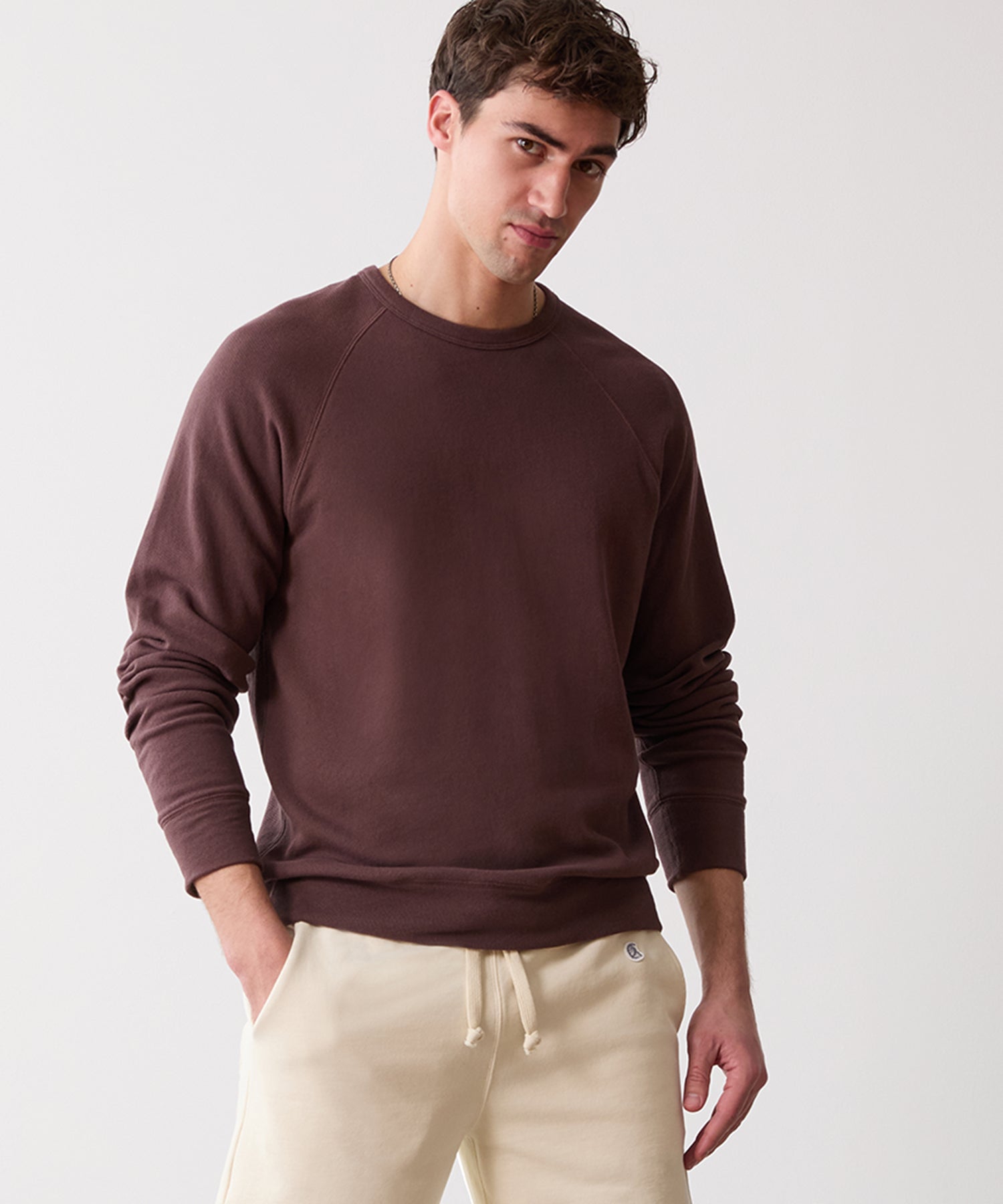 Surf Terry Sweatshirt in Cordovan - Image 2