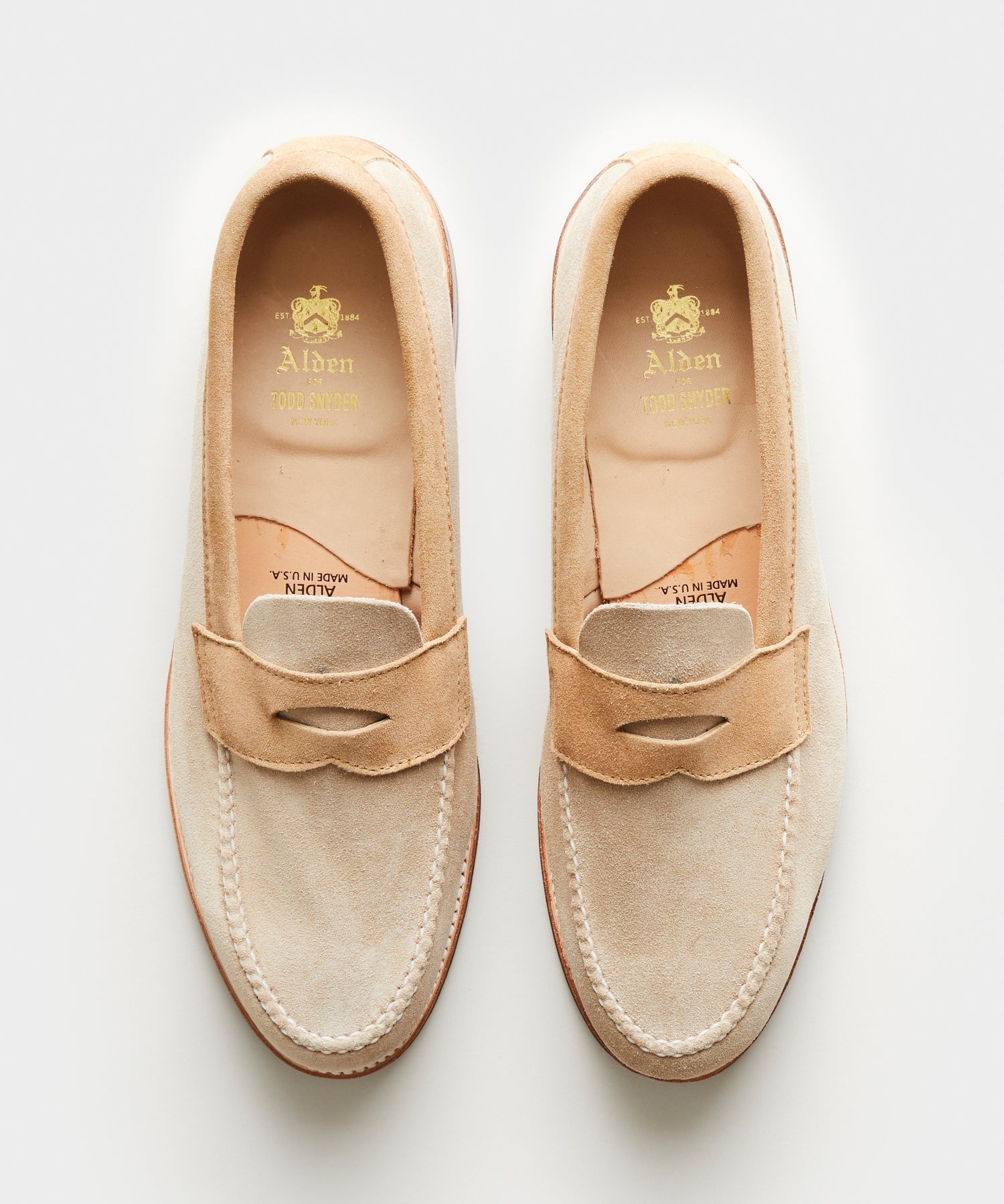 Todd Snyder x Alden Two-Tone Penny Loafer - Image 3