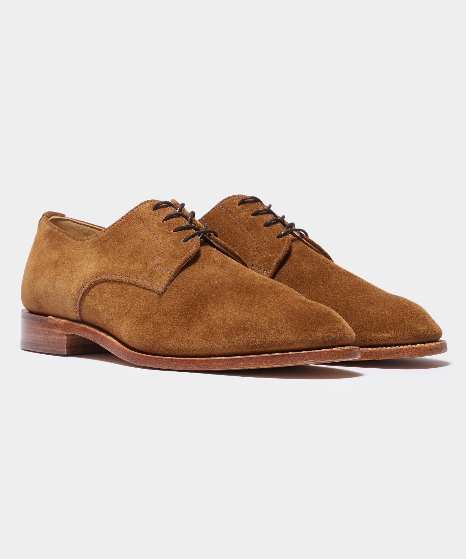 Todd Snyder x Sanders Archie Unconstructed Lace-Up Suede Derby - Image 5