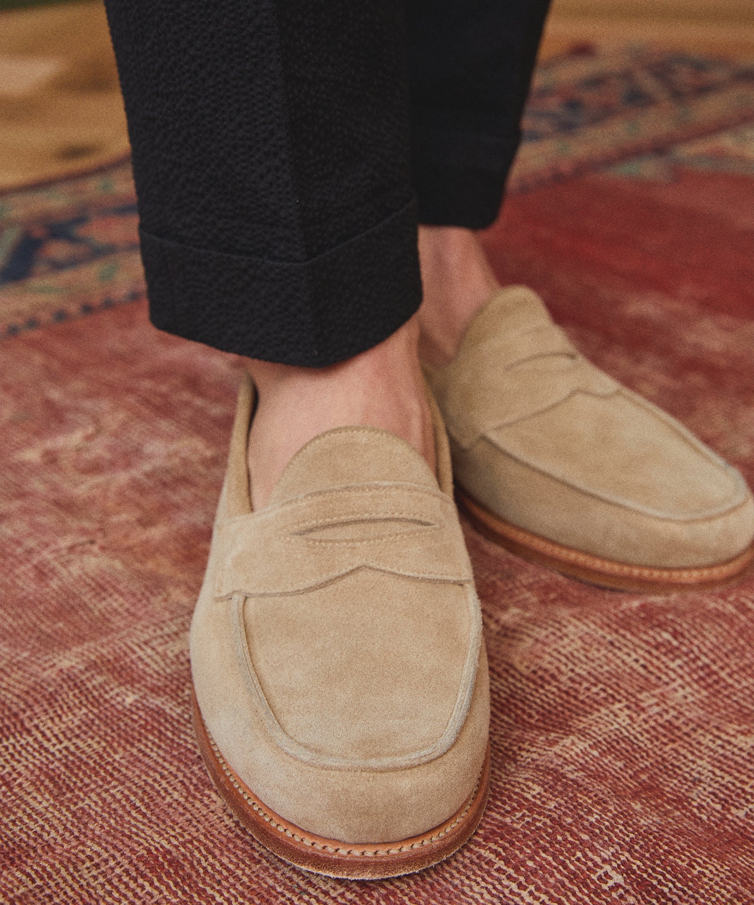 Todd Snyder x Sanders Suede Edwin Loafer - Image 2