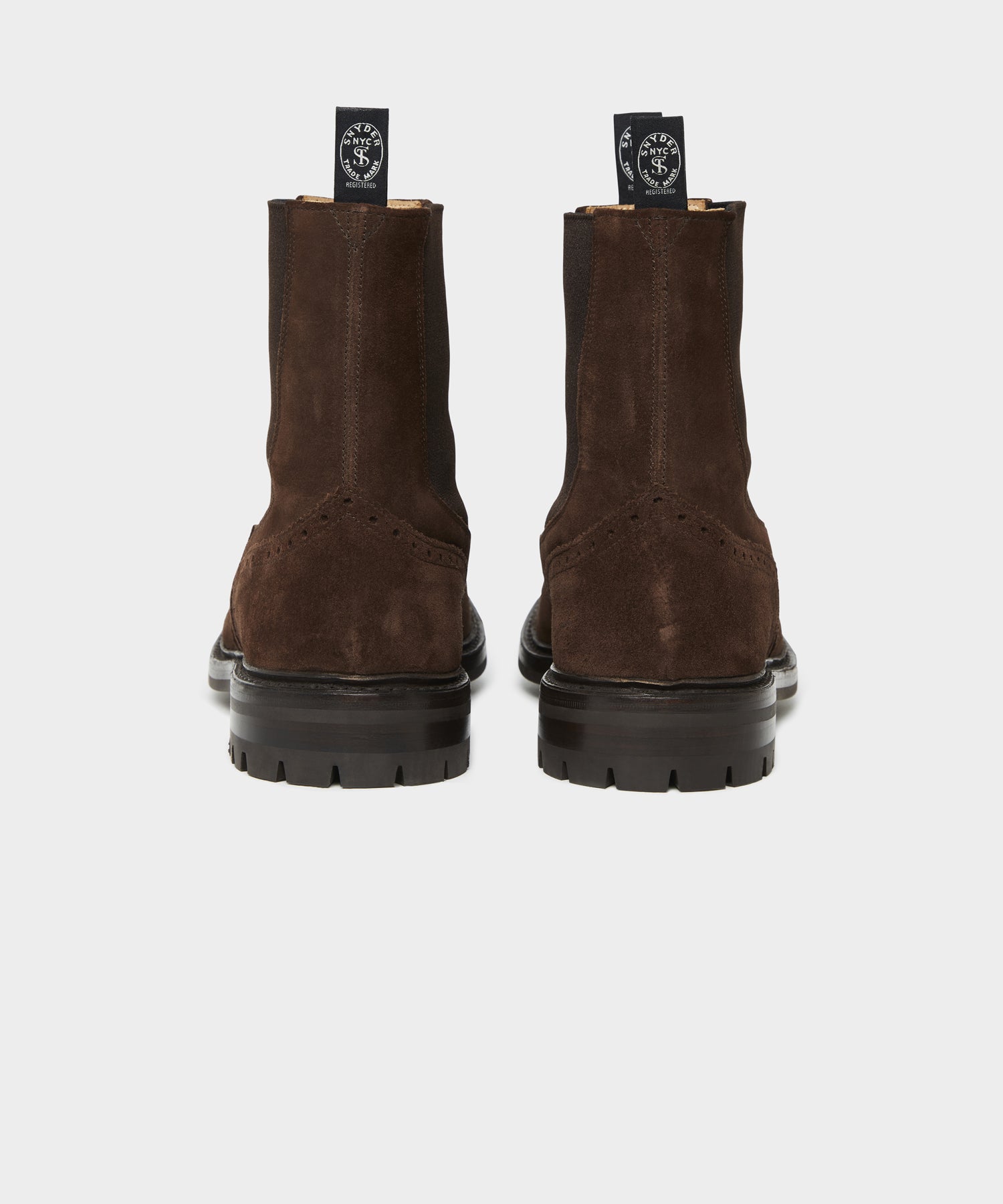 Todd Snyder x Tricker's Henry Wing Cap Chelsea Suede Boot - Image 6