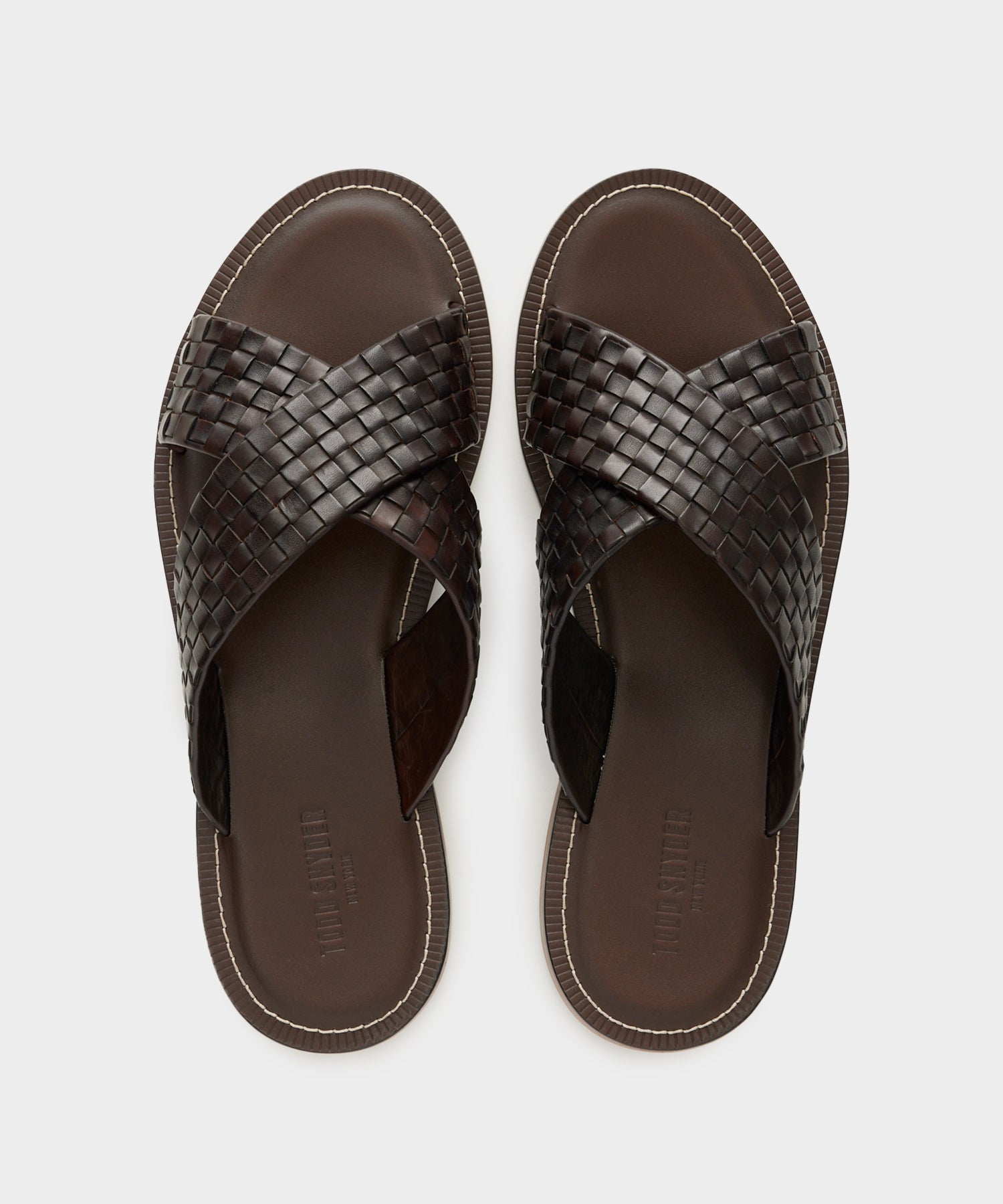 Tuscan Leather Woven Crisscross Sandal - Image 3